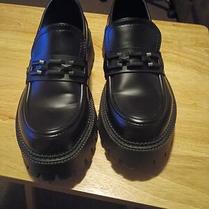 Steve Madden Chunky Loafer AERIN Shoe Black Platform Women’s Sz 8 Y2K Preppy